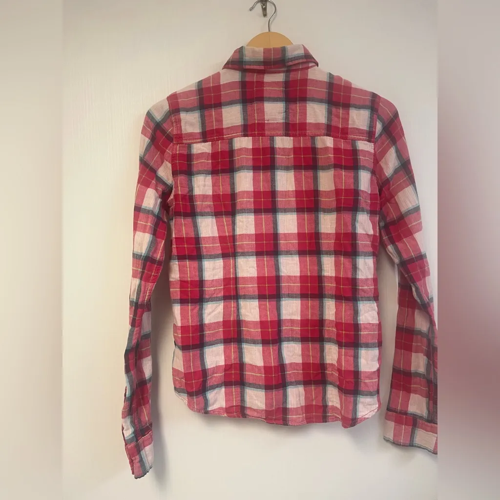 Gilly Hicks Flannel, Sydney‎ button down long sleeve shirt size M super soft - Image 2