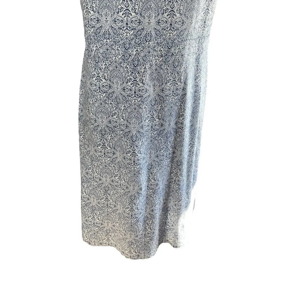 CHADWICKS Sleeveless Cotton Midi Dress Coastal Boho Print, XL - Image 7