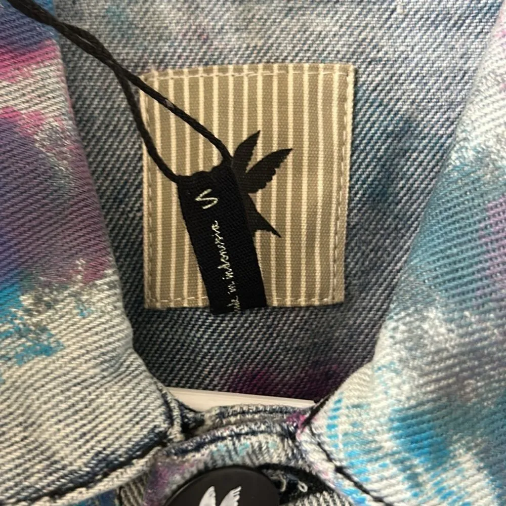 One Teaspoon  Tye Dye Jeans Jacket(Size Small) - Image 5