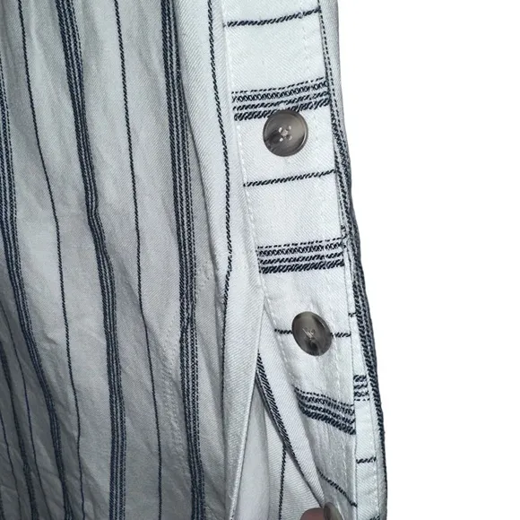 Anthropologie Akemi &‎ Kin Claudia Sleeveless Striped Linen Dress White size 2 - Image 8