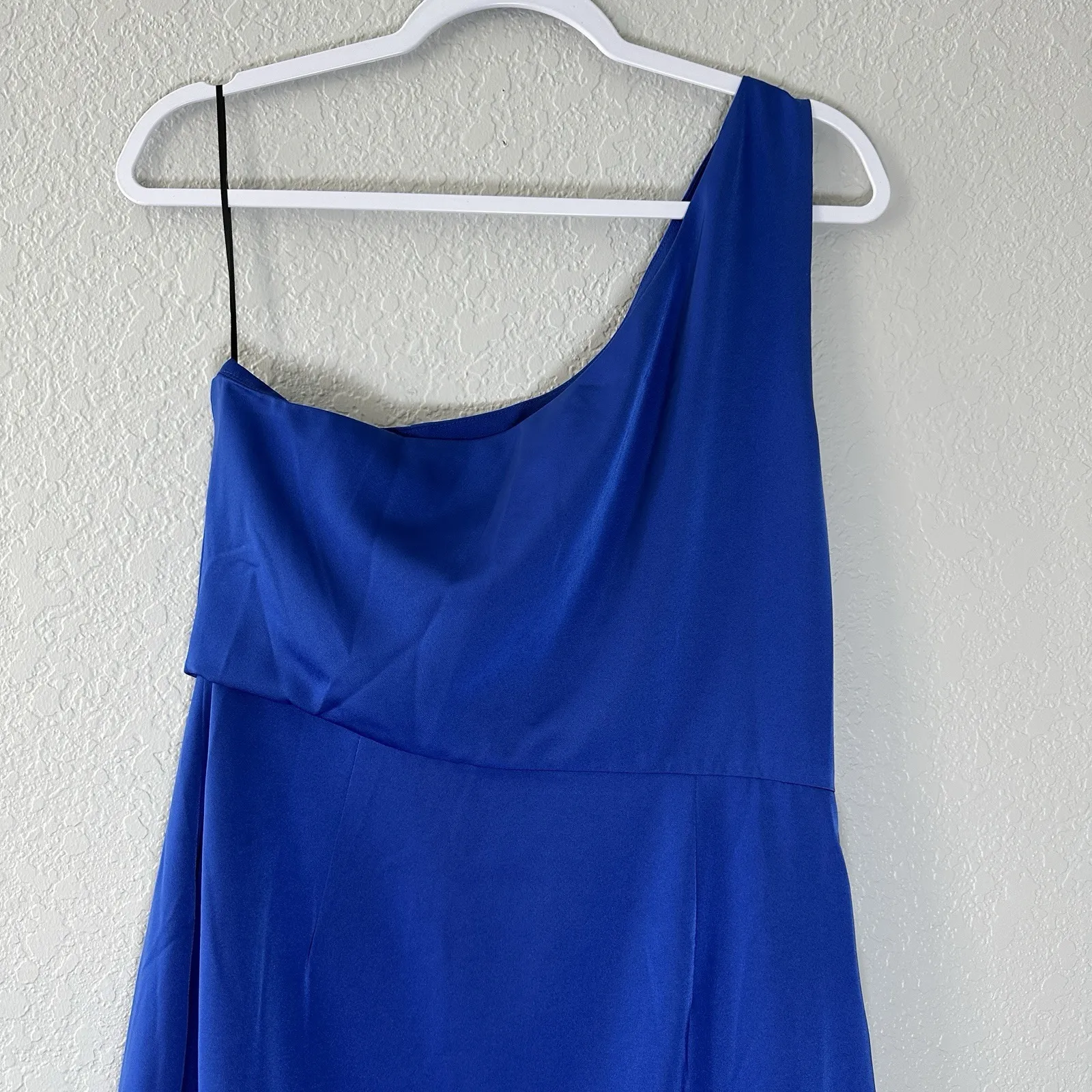NBD X Revolve 2024 Tere Mini Dress‎ Bright Cobalt Blue One Shoulder Women's SZ L - Image 7