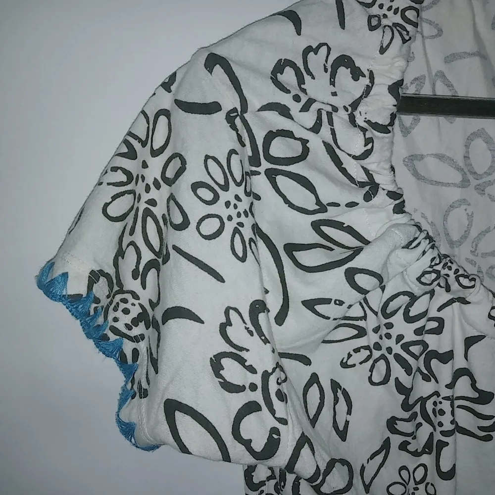 Magellan S Turquoise Hombre Peasant Top - Image 6