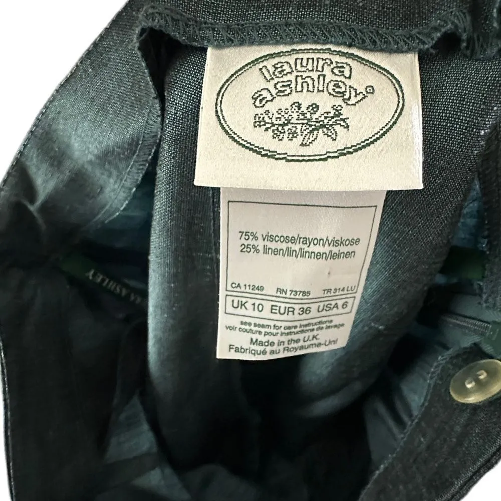 Vintage Laura Ashley Linen Blend Pantsuit‎ Size 6 - Image 6