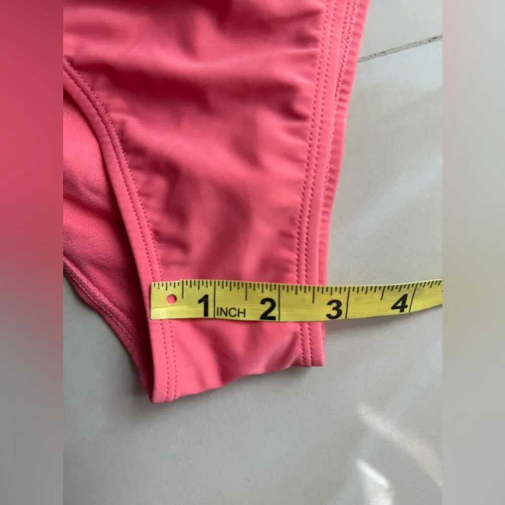 Juicy Couture Orange One Piece Swimsuit - Size L Tie Zipper Comfy Beach Summer - Image 12