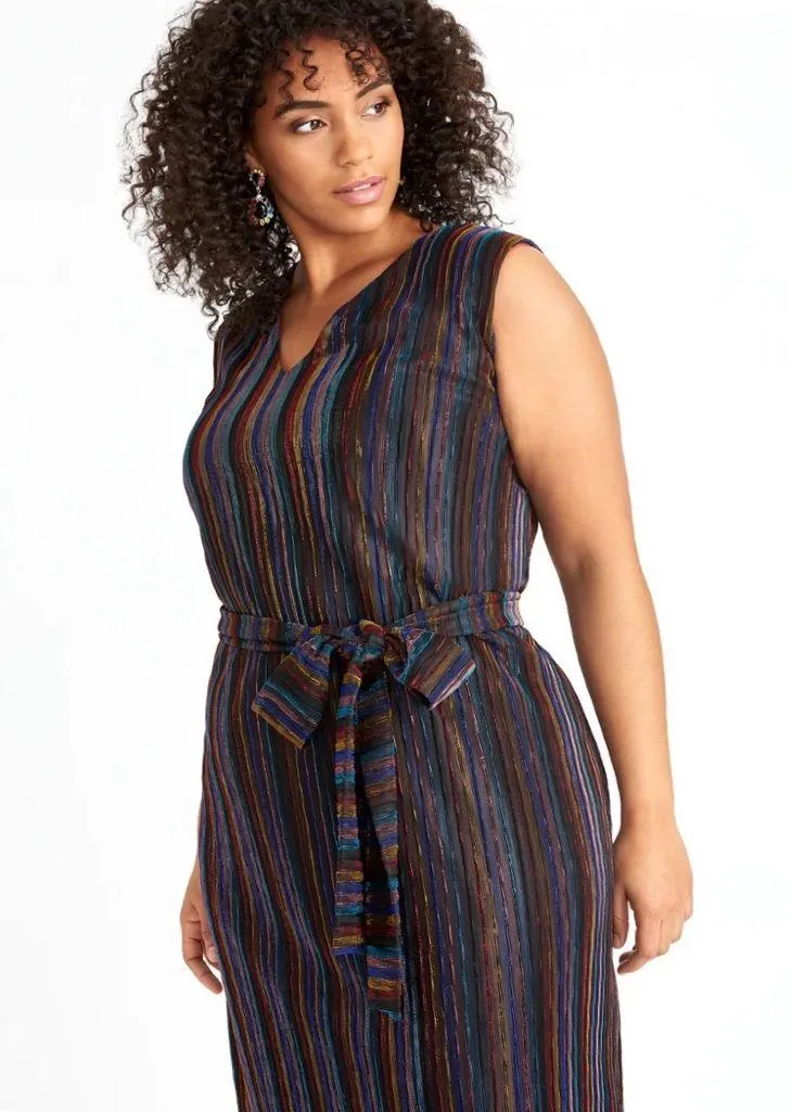 NWOT RACHEL Rachel Roy ERMA DRESS Sequins Metallic Thread Blue Size 2X - Image 6