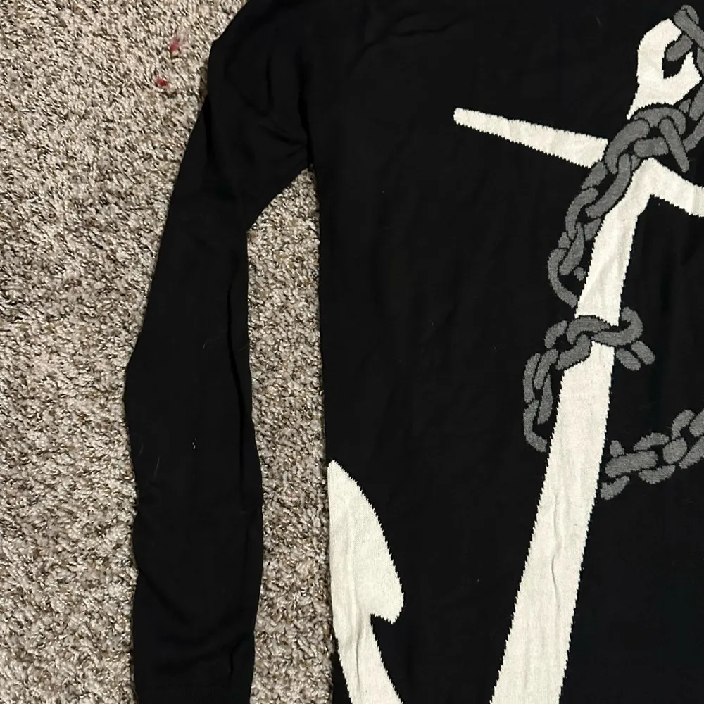 EXPRESS  Classy Fitted Anchor Sweater Dress - Image 4