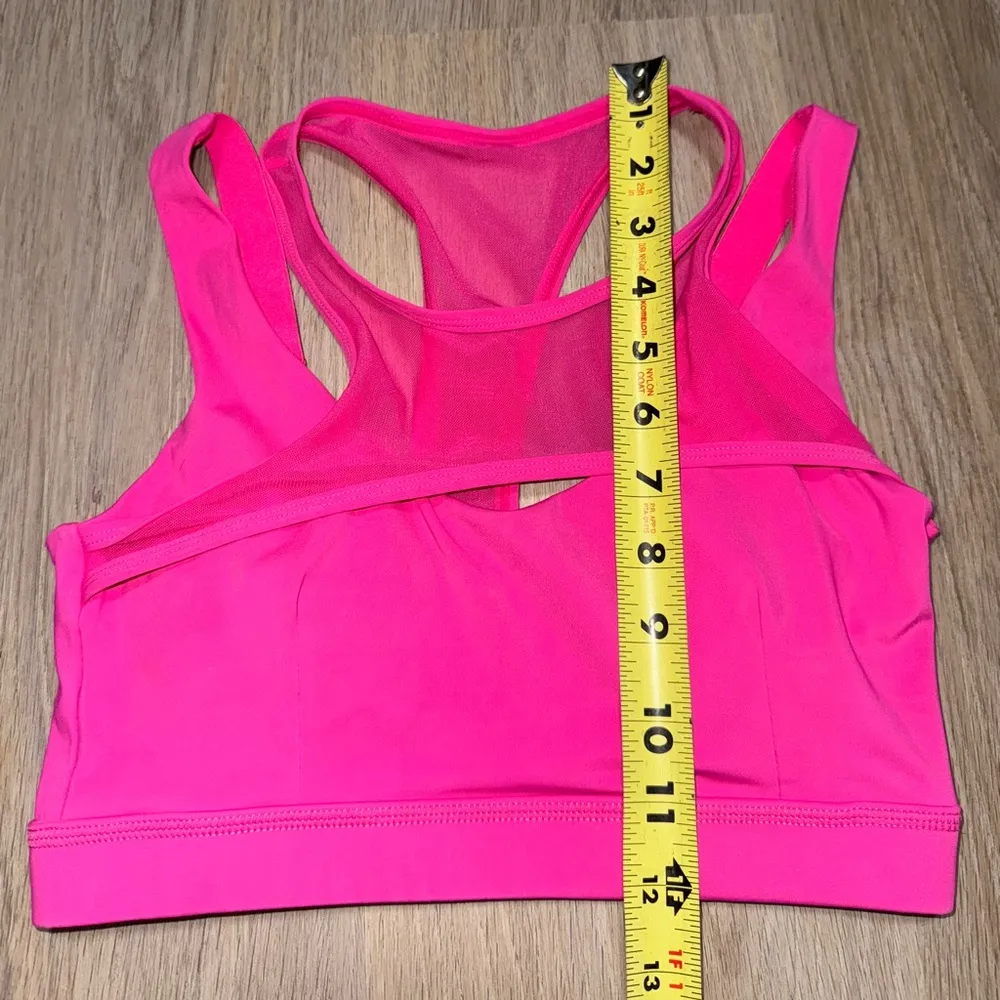 Hot Pink Layered Sports Bra by Mono b - Image 5
