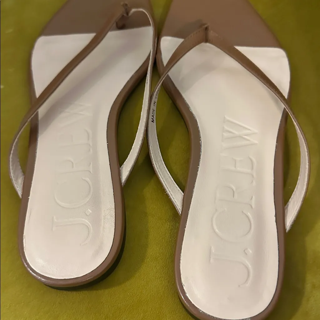 J. Crew Capri‎ In Leather Square Toe sandal Size 9 - Image 5