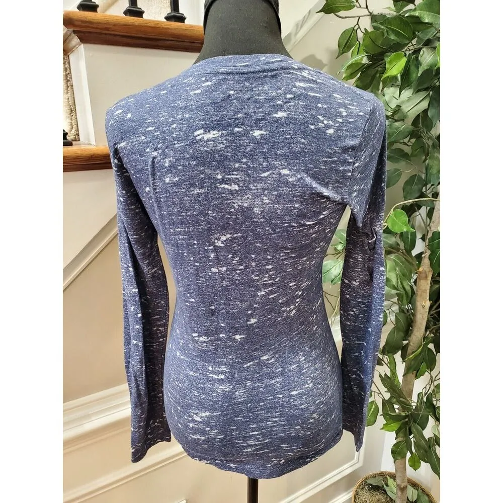 Team Apparel NFL Patriots Blue Cotton Crew Neck Long Sleeve Casual Sweat Shirt M Size M - Image 7