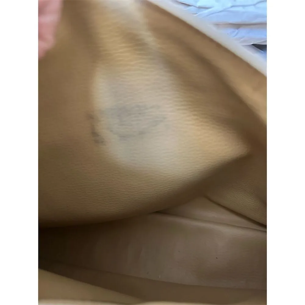 Due Fratelli Women's White Leather Geometric Crossbody Bag Vintage Chic - Image 6