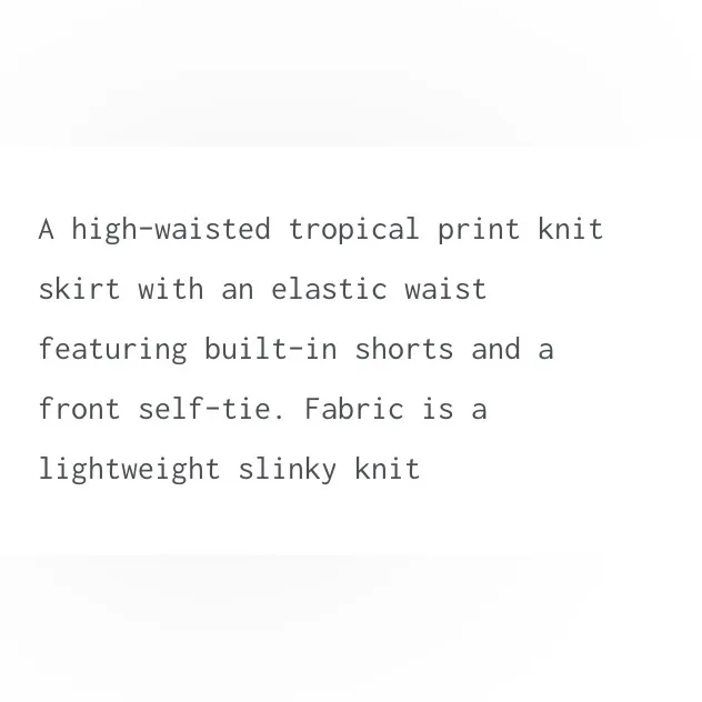 White birch tropical print skort. Size XL - Image 13