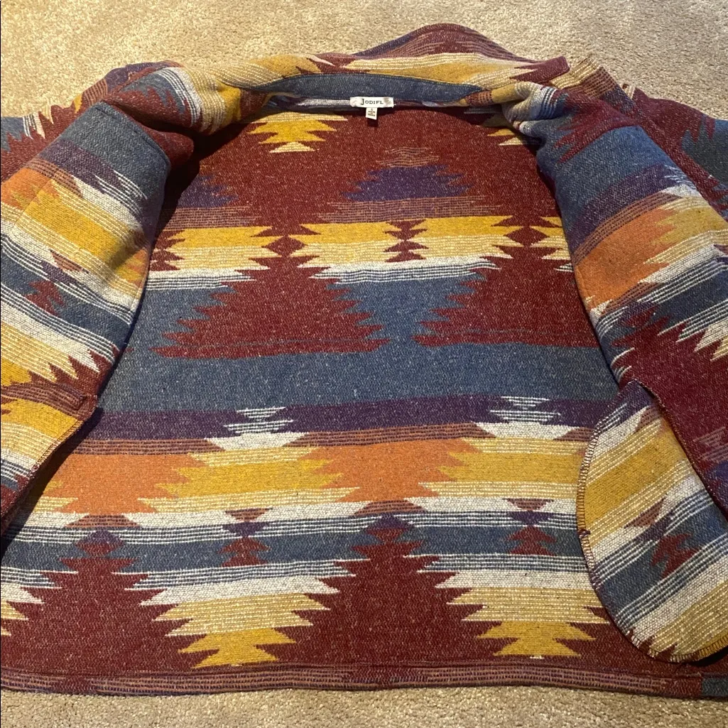 JODIFL  Aztec South Western Blanket Shacket SMALL - Image 7