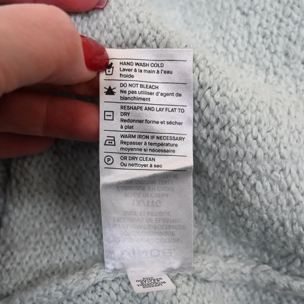 Vince Womens 1X Crewneck Organic Cotton Blend Pebbled Sweater in Mint NEW - Image 11