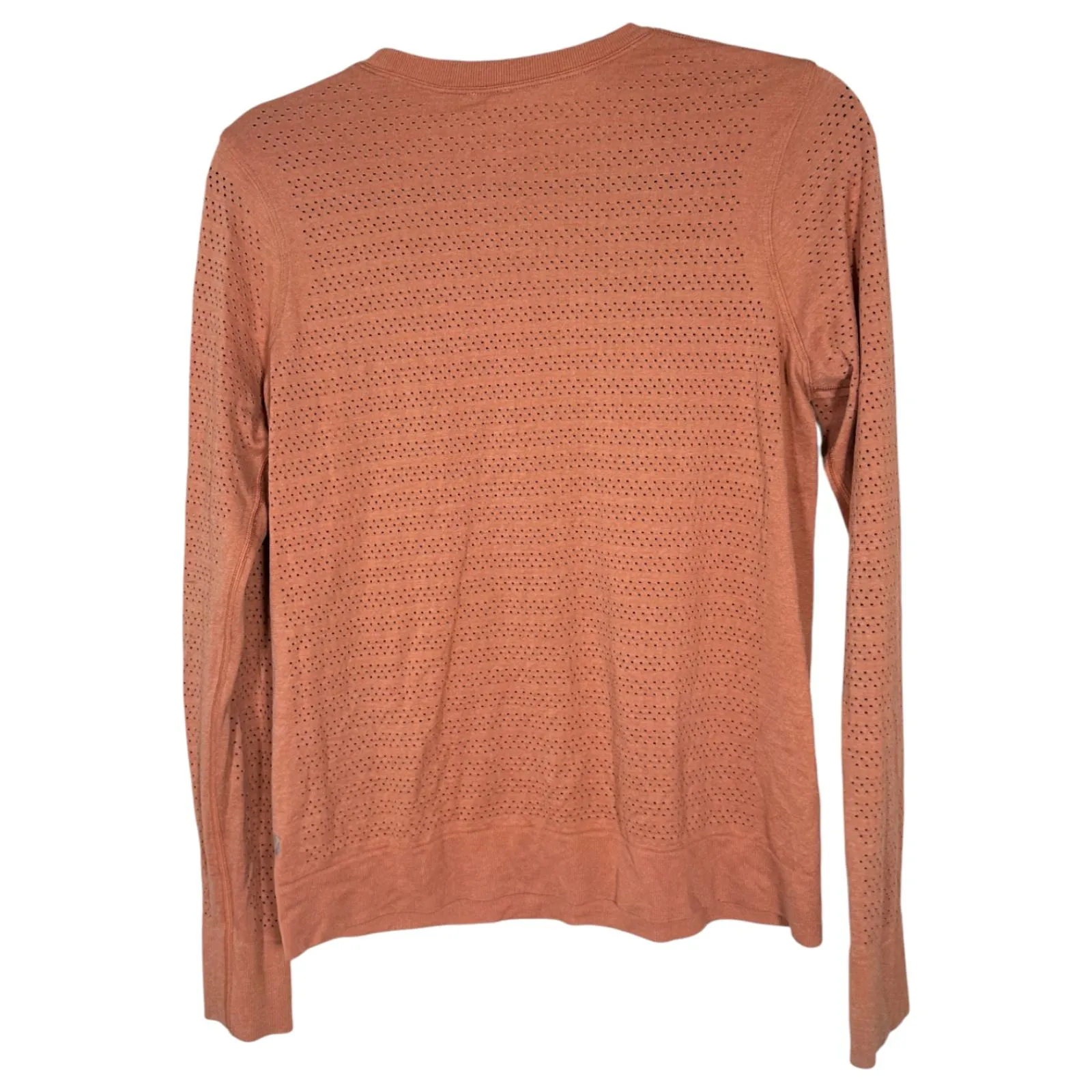 Lululemon Breeze By Long Sleeve Pink Mesh Shirt Size 8 - Image 5