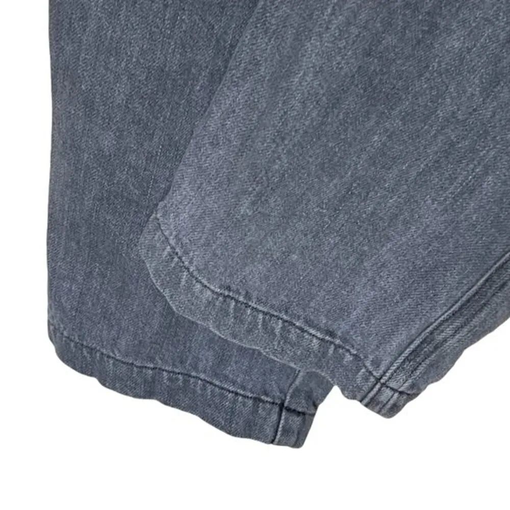 Overlover Abbott Paperbag Denim Pants Women’s Size 25 Grey Tapered 100% Cotton Gray - Image 10