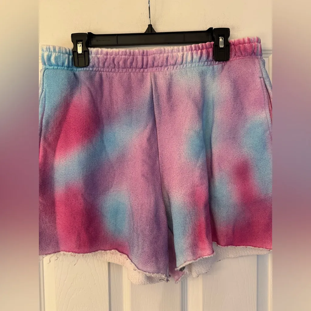 Cotton Citizen Brooklyn Tie Dye Women’s Pink Blue Purple Shorts Size Large - Image 6