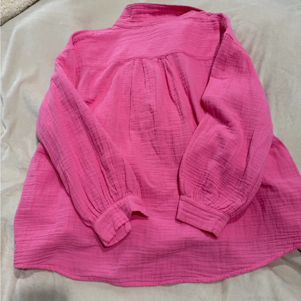Stark x gauze cotton button up Pink Size M - Image 3
