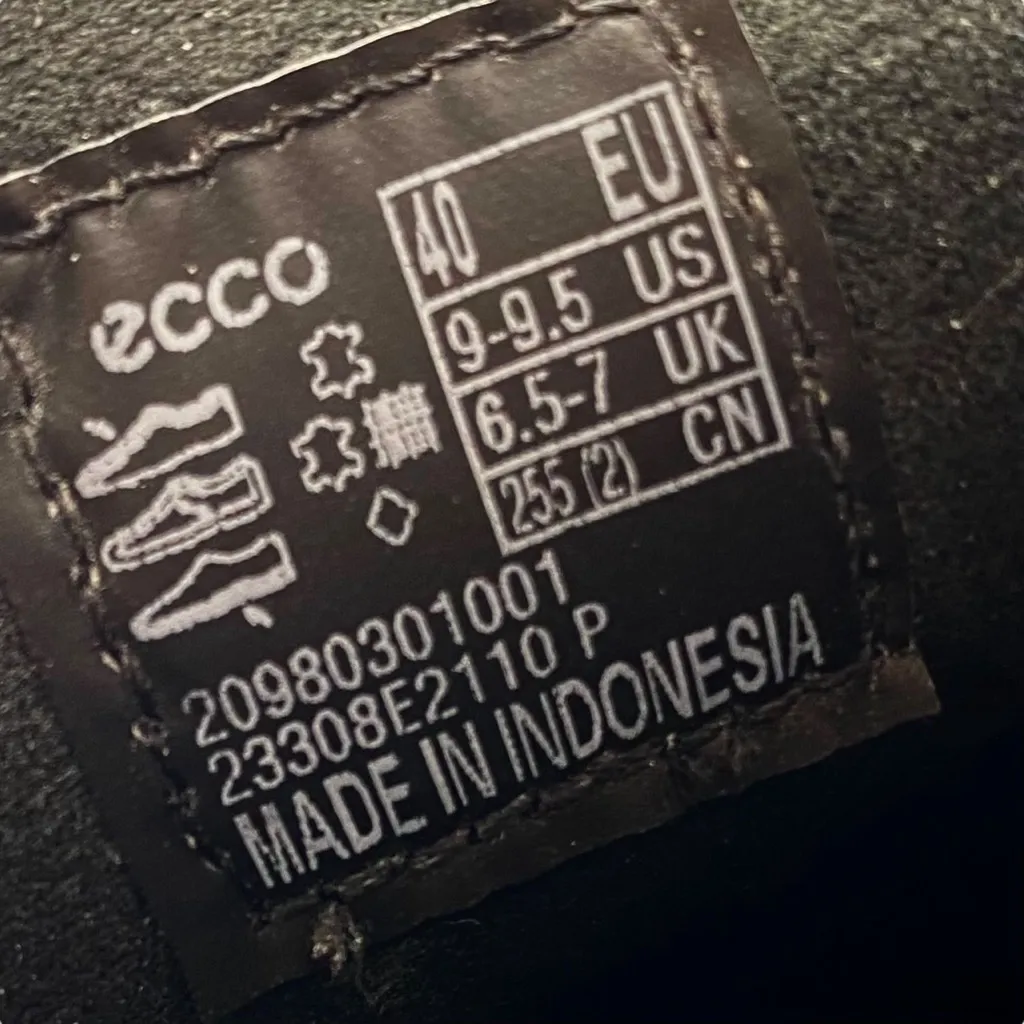 ECCO Women's Black Leather Loafer Dress Classic 15 Shoes - Image 10