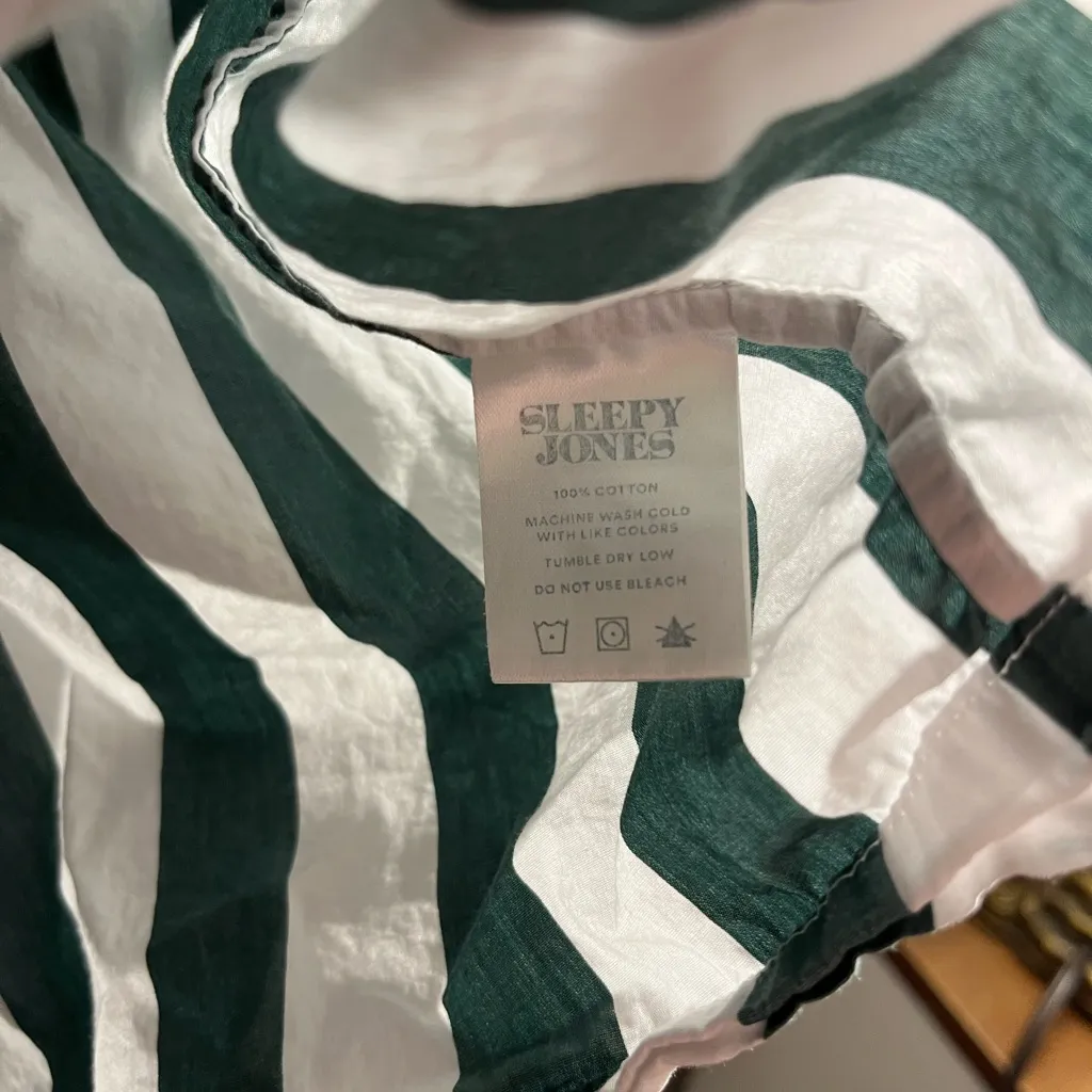 Sleepy Jones Marina Pajama Set Green - Image 4