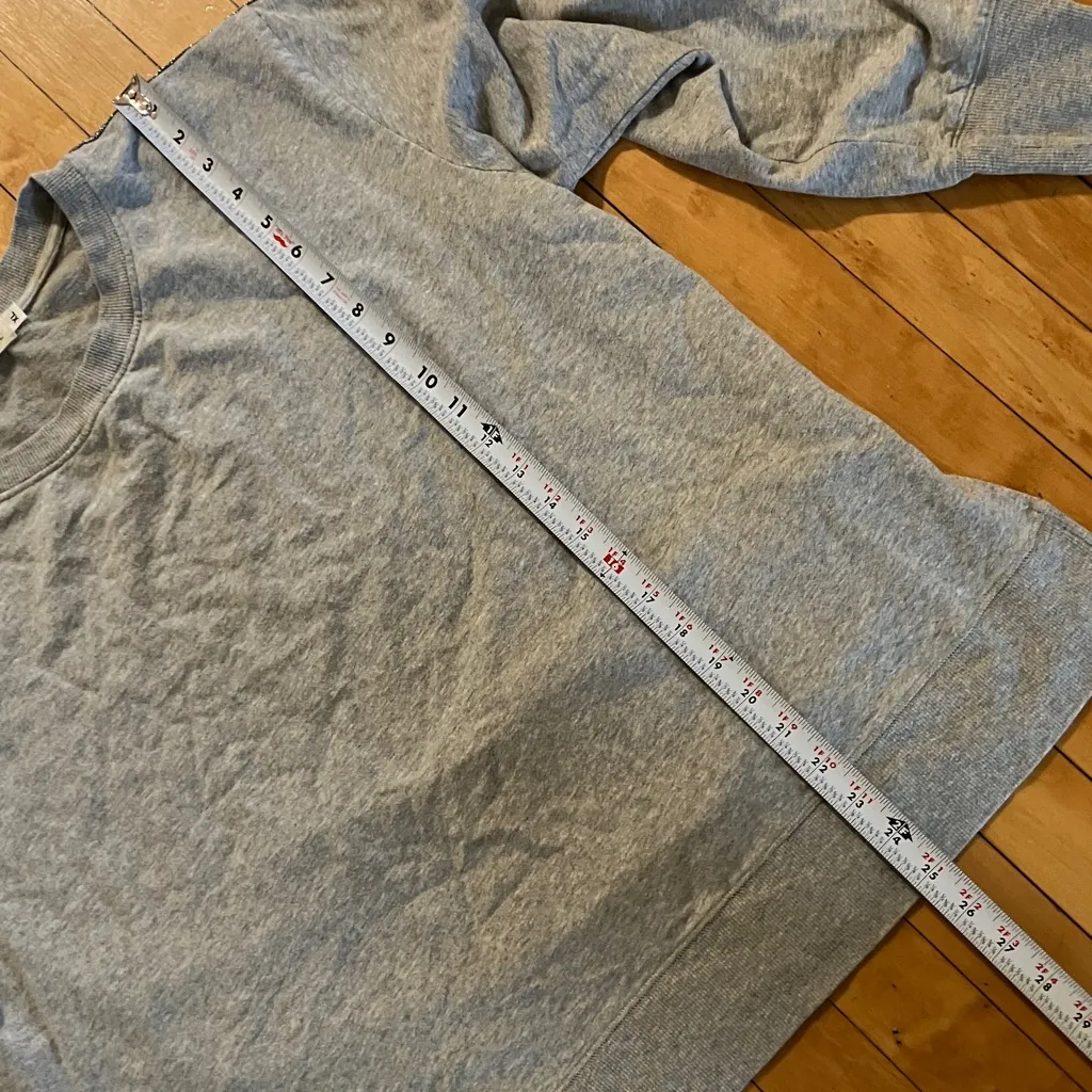 Johnny Was Calme High Low Glitter Stripe Crewneck Sweatshirt - Image 7