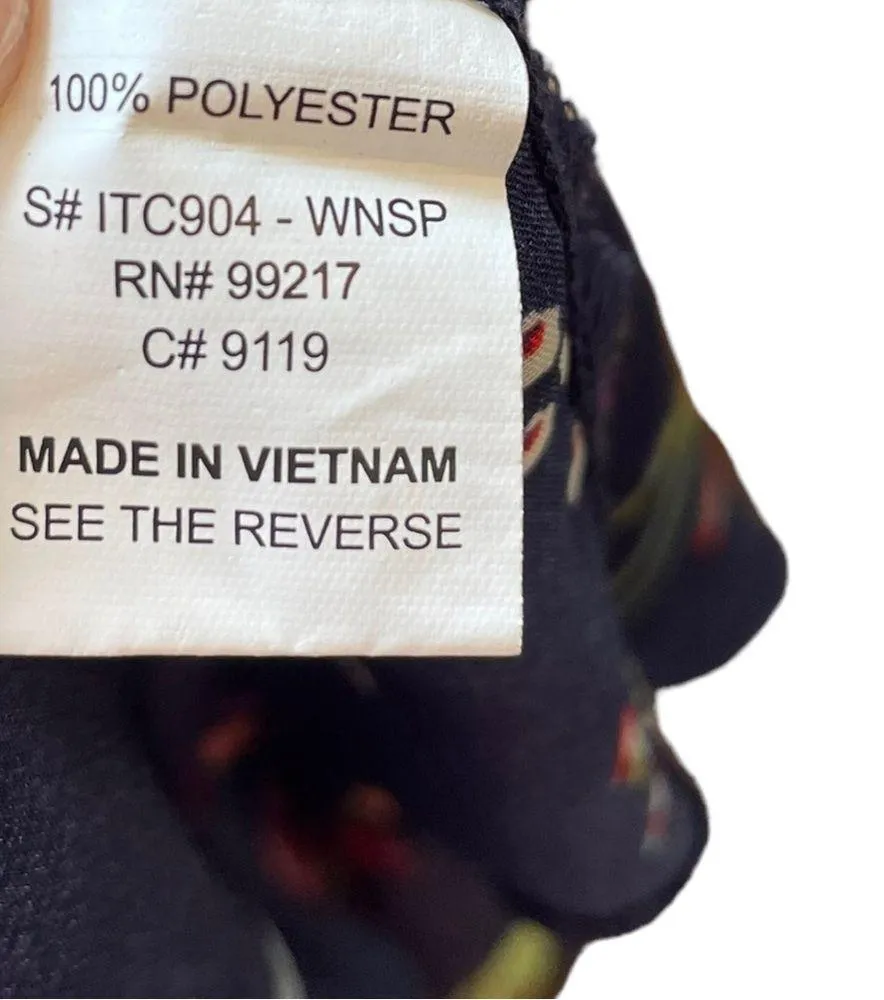 Moa Moa Blue Sheer Boho Whimsical Woodland Garden Floral High Low Cardigan Top - Image 6