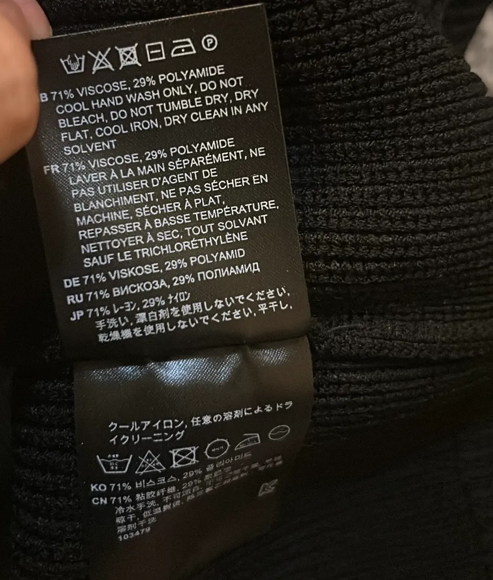 Black Contour Minidress Size M - Image 5