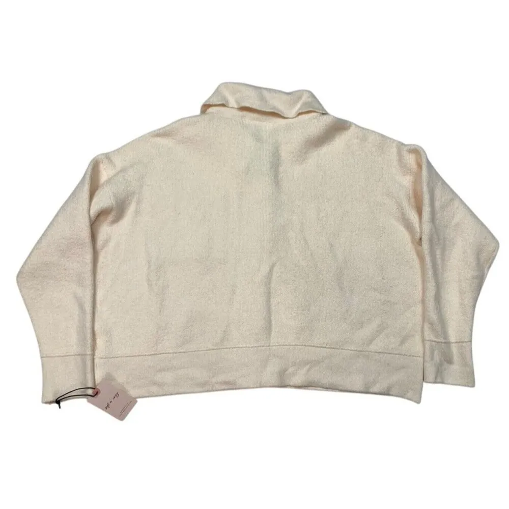 New Sincerely Jules Cardigan Sweater Women’s Size L Cream Oversized Boxy Cozy - Image 3