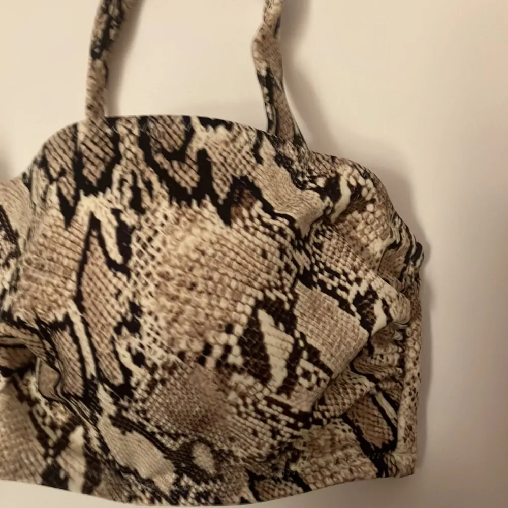 Shade and Shore python print swimsuit top/ bikini top - Image 2