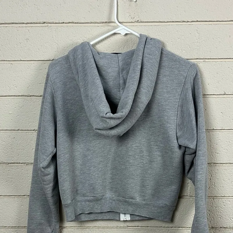 Wildfox Gray Floral Zip Up Hoodie size XS - Image 6