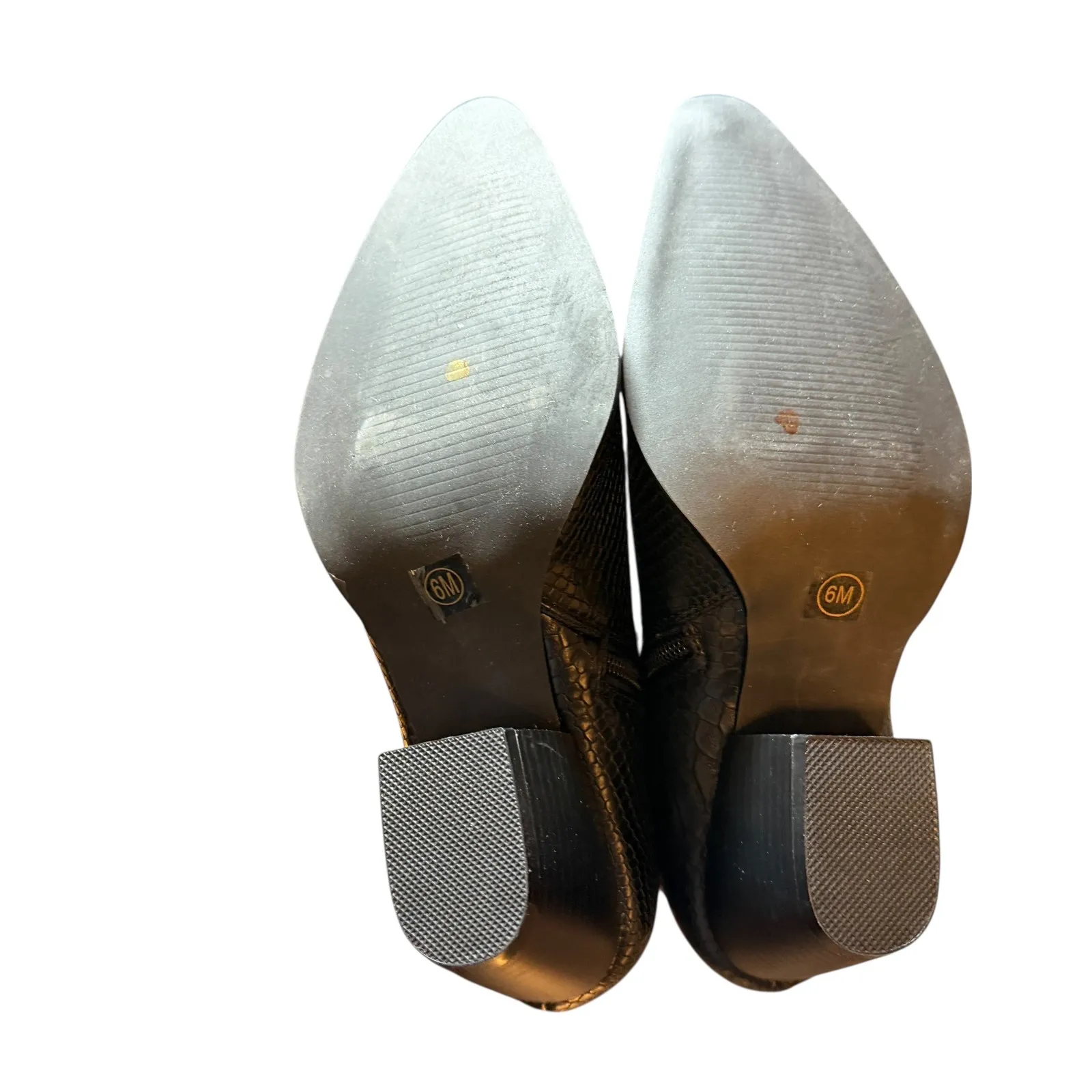 Coconuts by Matisse Going West Black Faux Snakeskin Ankle Boots Western Womens 6 - Image 7