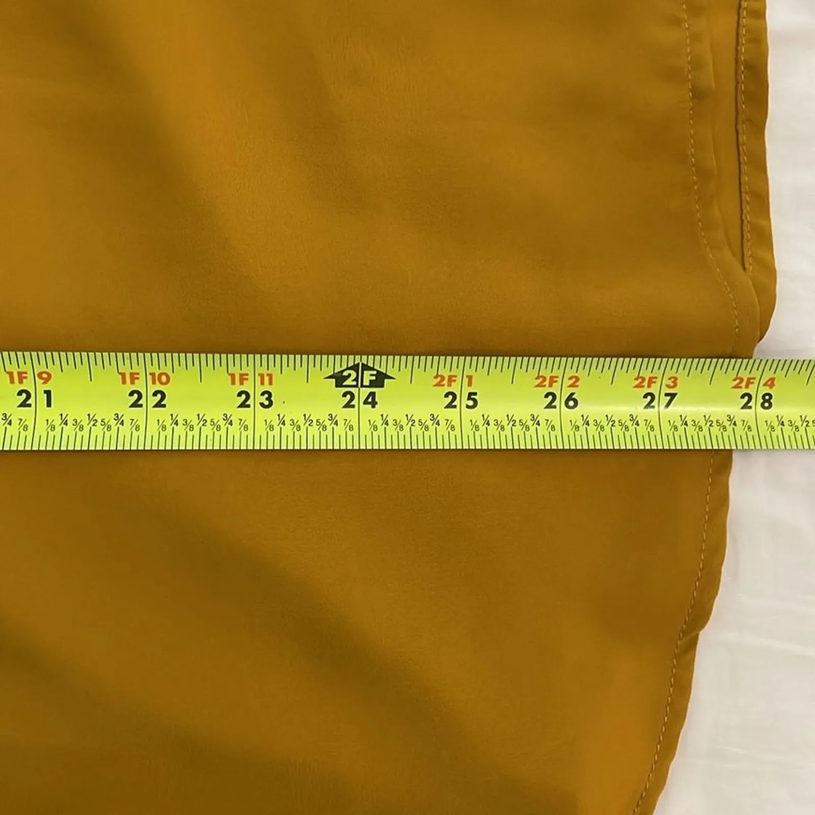 New York & Company Yellow Long Sleeve Tie Front Blouse Womens Size XL NEW - Image 8