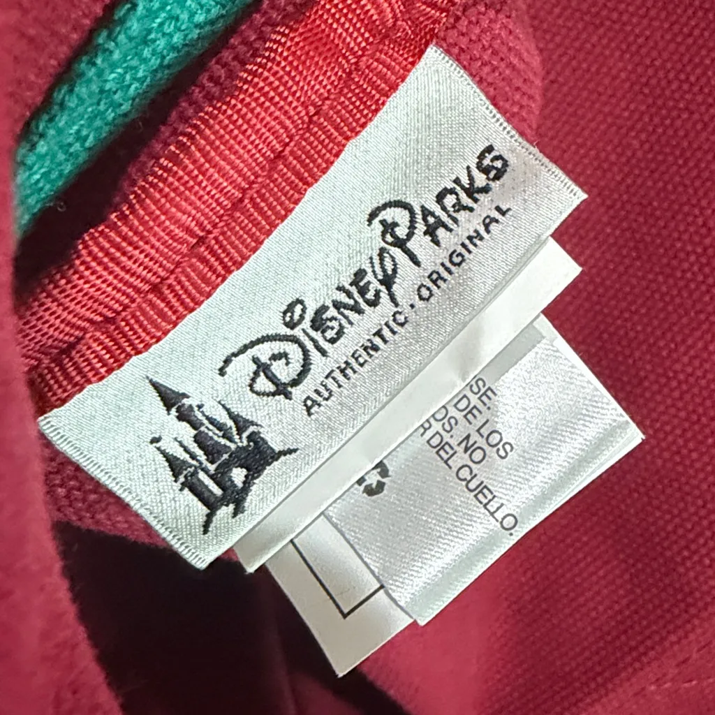 Disneyland Santa Mickey Minnie Mouse Christmas Red Canvas Tote Holiday Bag. - Image 11