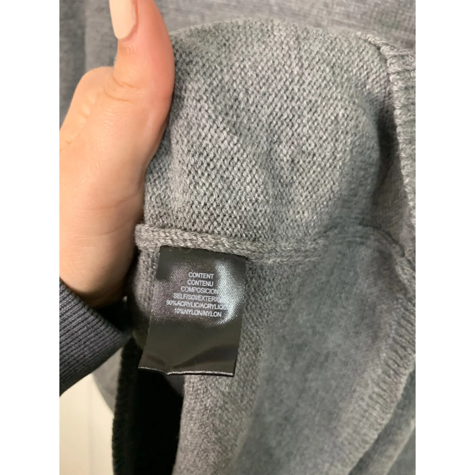 WAYF Womens Lola‎ Sweater dress Mock Neck Mini grey dress S NWT - Image 5