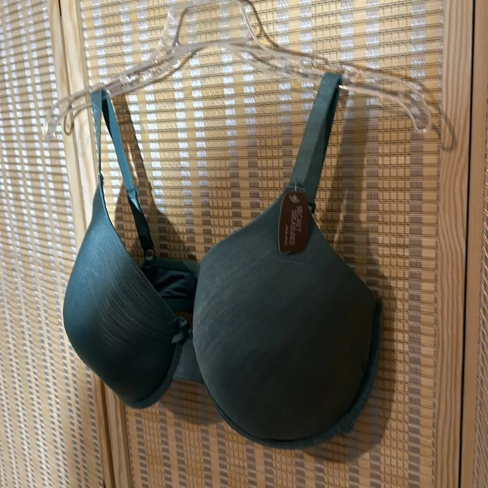 Secret Treasures Tailored Heather T-Shirt Underwire Bra Aqua Slate 40DDD NWT - Image 4