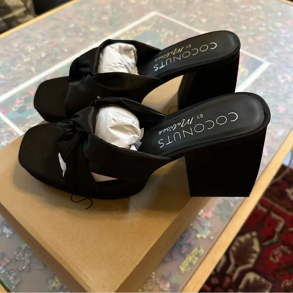 NWT Matisse Knot Slide Platform Sandal Black Size 7 - Image 7