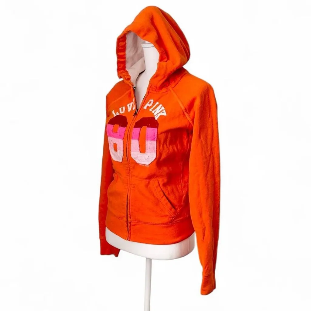 Y2K PINK Victoria’s Secret Zip Up Hoodie - Image 2