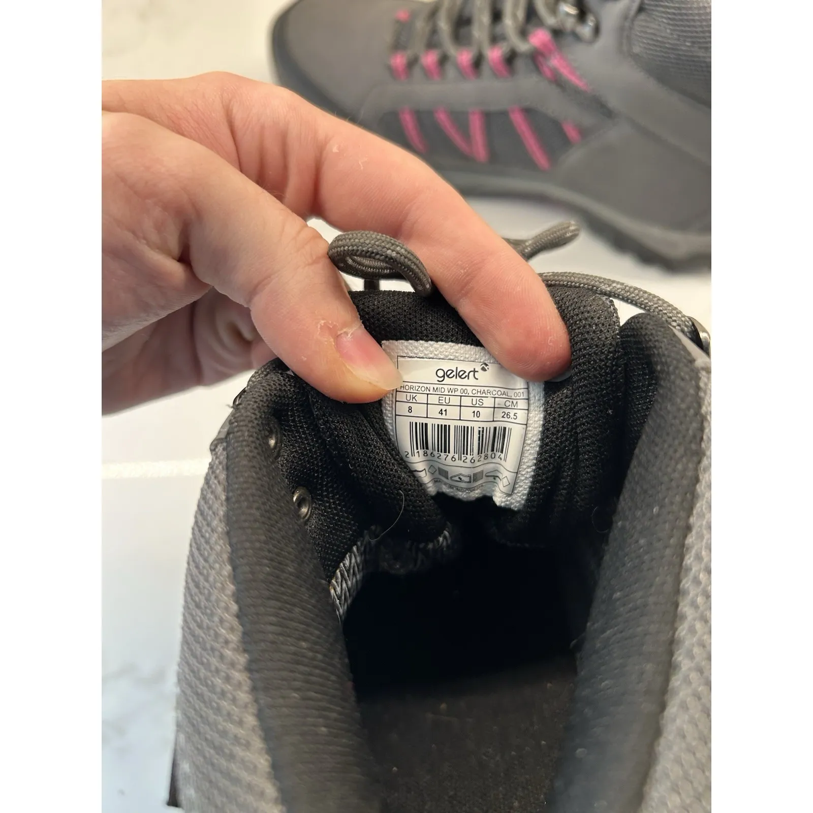 Gelert Horizon Mid Waterproof Boots Pink Purple Grey Walking Womens‎ Size 10 Gray - Image 5