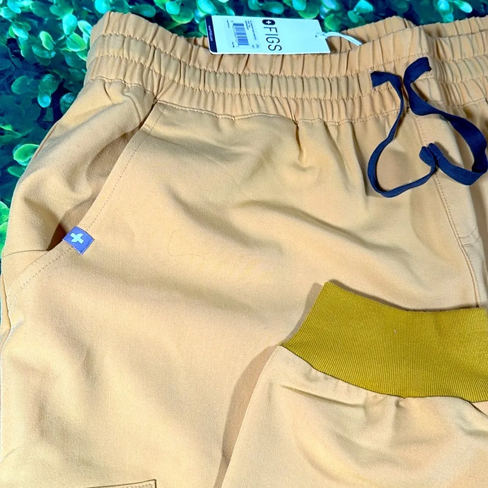 FIGS High Waisted Zamora Jogger Scrub Pants Light Gold Womens Size XXL/T PO 1998 - Image 9