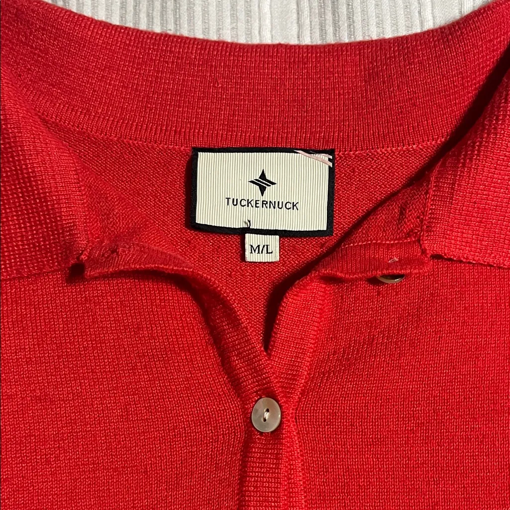 Tuckernuck Vibrant Red Polo Shirt - Image 2