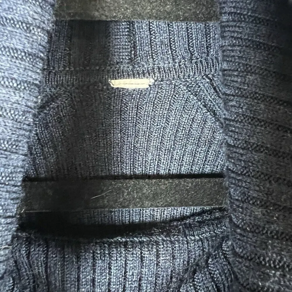 Lululemon Sweat And Savasana Sweater Navy Blue Size 4 Women’s Merino Wool Pocket - Image 6