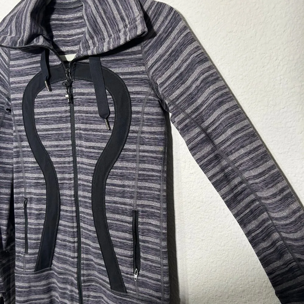 Lululemon Athletica Stride Jacket Black Stripes Galore Sz 2 XS Athleisure Casual - Image 6