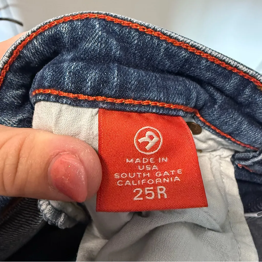 Big Star Jeans‎ Y2k Flary Bootcut Wide Jean Mid Rise Dark Wash 25R - Image 7