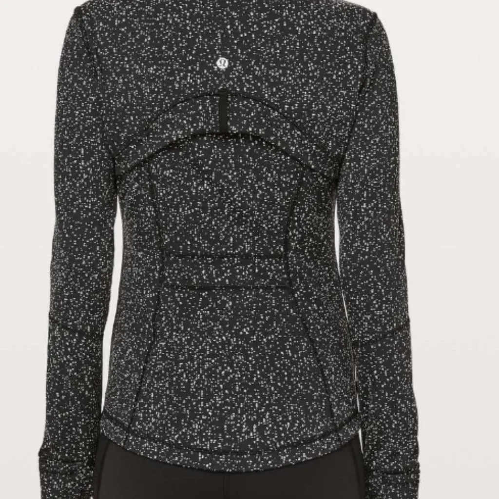 47. Lululemon Define Jacket Magnetized Jacquard Black White - Image 2