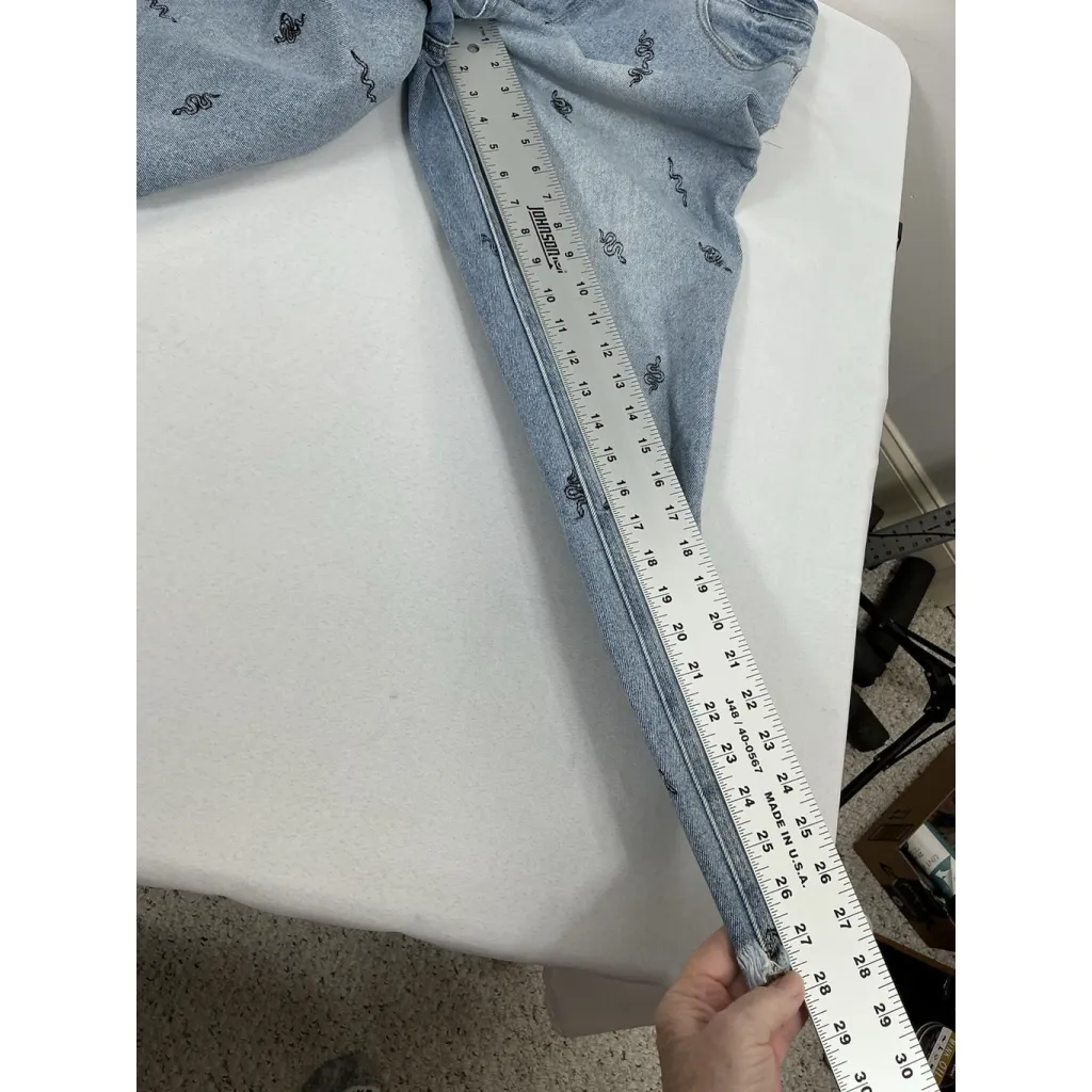 Womans Junior Excellent Cond. Tinseltown Blue Jeans 13 Snake Accent 0183/B-5 - Image 8