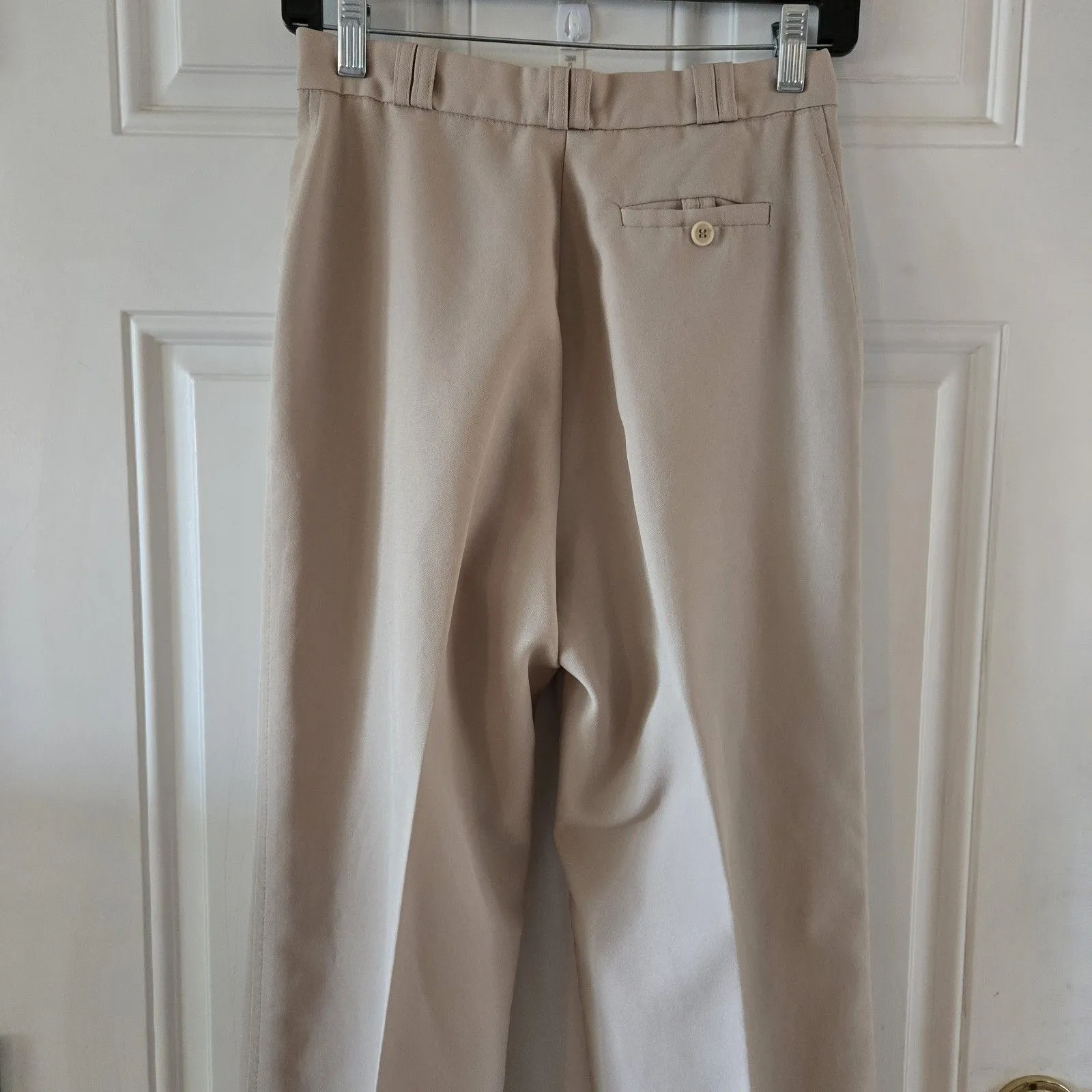 Vintage University Park Juniors 9 Pleated High Rise Beige Pants 26x30 USA Made Size undefined - Image 4