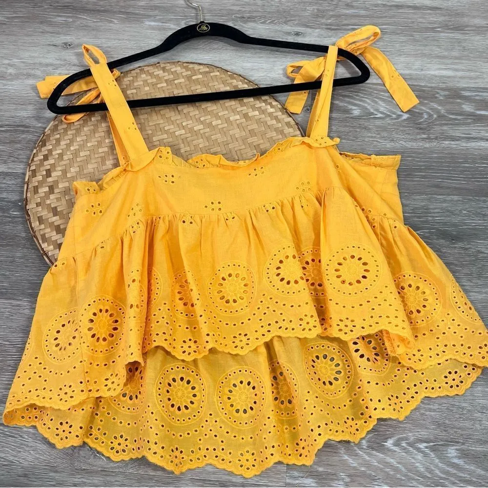 Urban outfitters‎ yellow frilly top - Image 3