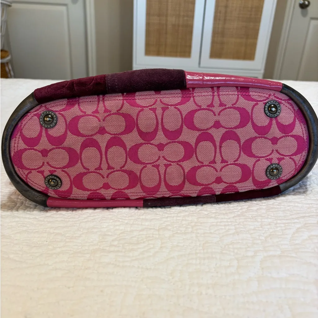 Vintage Coach Patchwork Tote Bag - Image 12