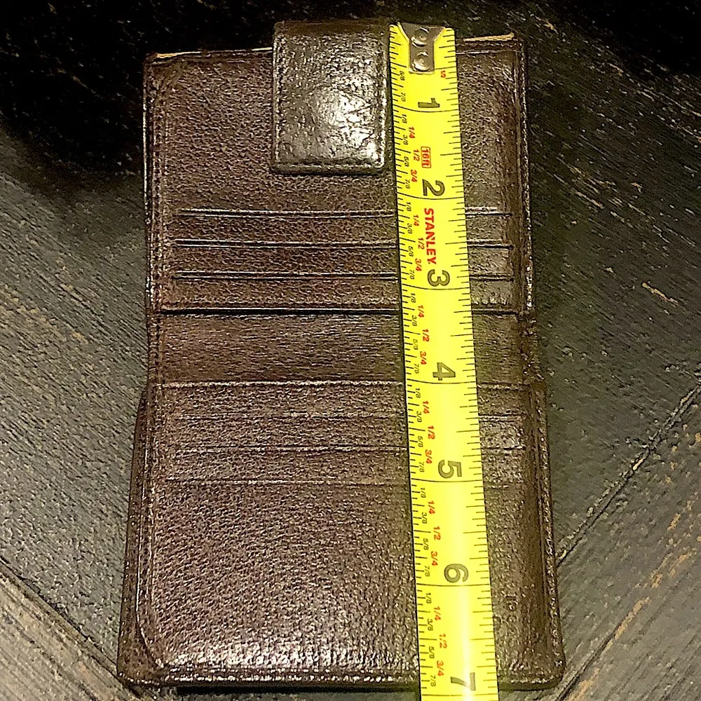 GUCCI GG Trifold Canvas Jacquard Wallet Tan Brown Leather Accent - Image 15