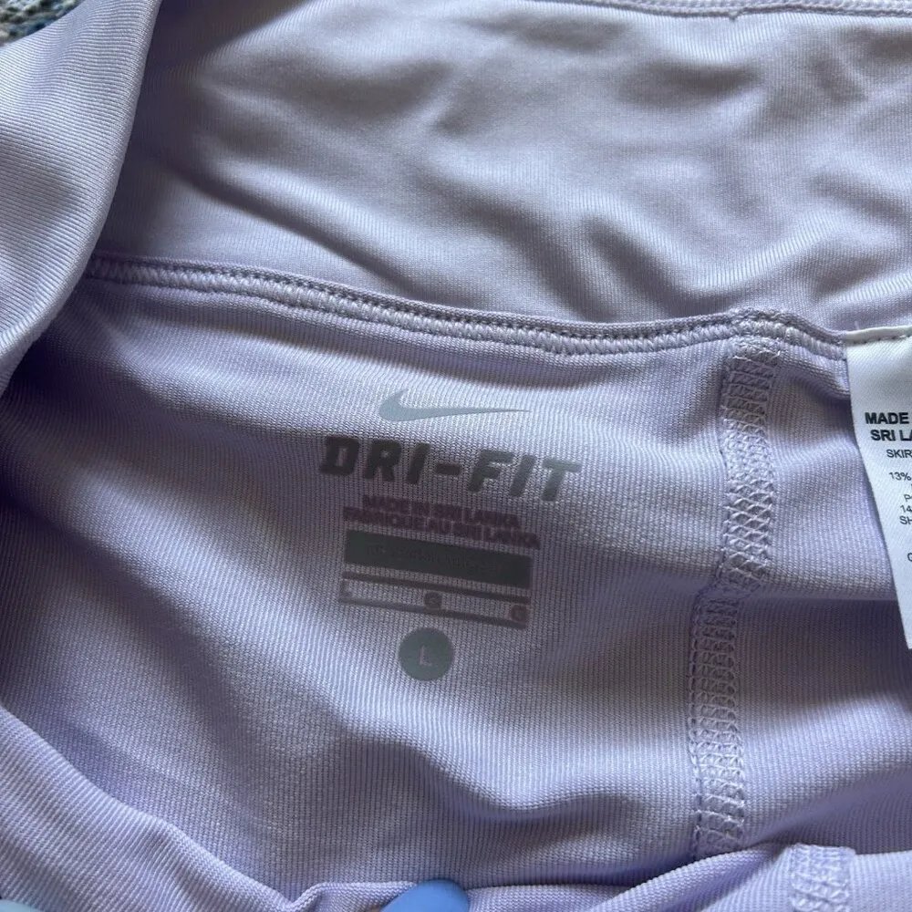 Nike Golf Skirt Skort Womens Large L Dri-FIT Purple Green Tennis Golf Pickleball - Image 6