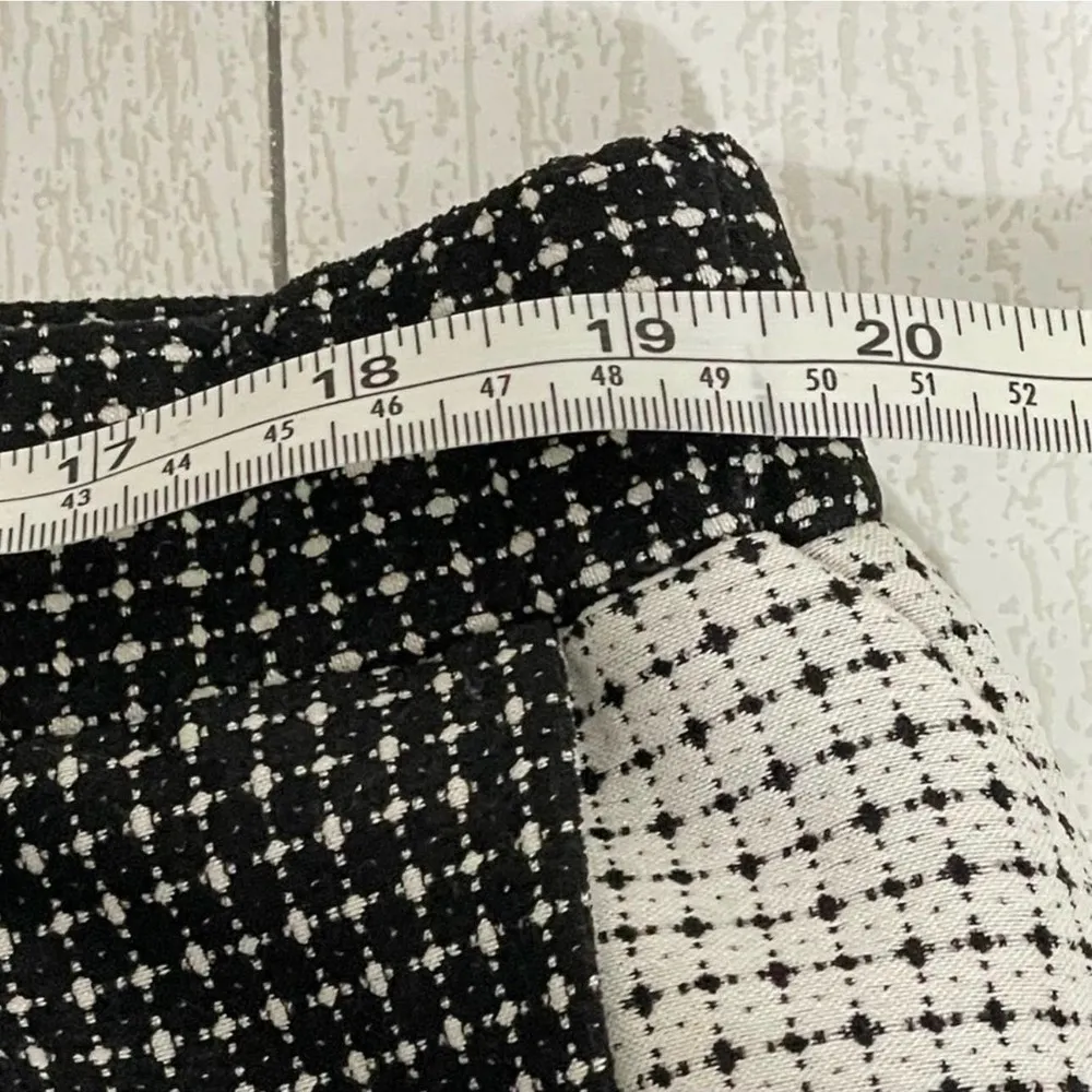 JESSICA LONDON Black and White Box Plaid Faux Wrap Skirt Size 18/20 NWT - Image 5
